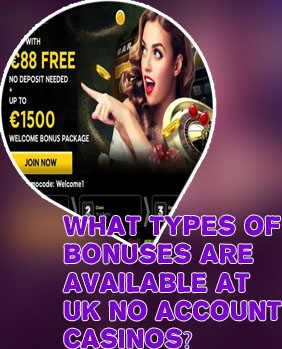 No account casino bonus