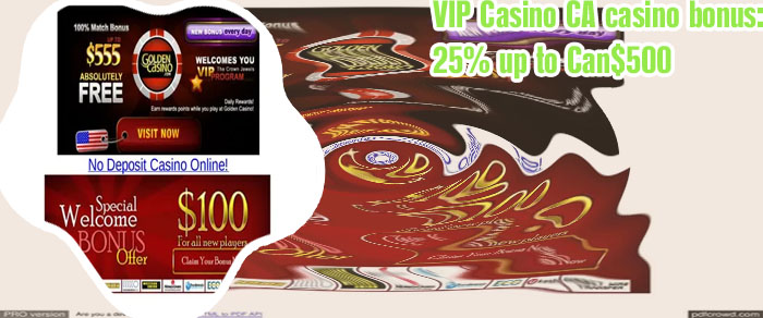 Vip casino bonus codes